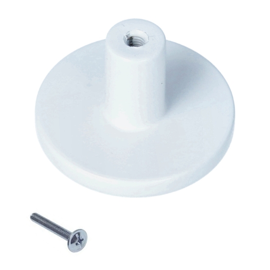 Knop Zamac 41 mm wit