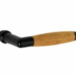 Deurkruk Ton teak mat zwart