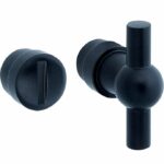 WC olive 5-8 mm Chemin de Fer mat zwart