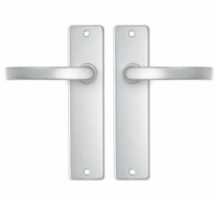 AXA basic schild blind met deurkruk blok aluminium F1