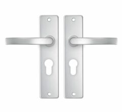 AXA basic schild PC55 met deurkruk blok aluminium F1