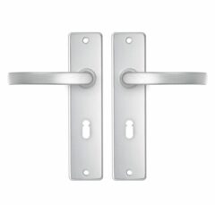 AXA basic schild SL56 met deurkruk blok aluminium F1