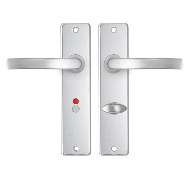 AXA basic schild WC63/8 met deurkruk blok aluminium F1