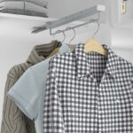 Kledinghanger op geleider zilvergrijs 360 mm