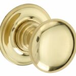 Meubelknop Elegant 45mm messing gelakt