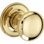 Meubelknop Elegant 45mm messing ongelakt