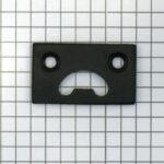 Grond- of plafondplaatje tbv spanjoletslot zwart