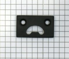 Grond- of plafondplaatje tbv spanjoletslot zwart