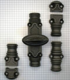 Raamspanjoletsluiting ijzer blank