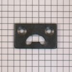 Grond- of plafondplaatje tbv spanjoletslot ijzer blank