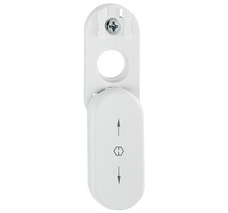 Hoppe afdekrozet voor draaikiep sluiting wit