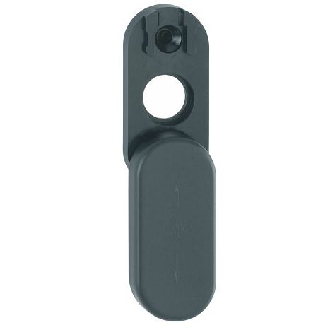 Hoppe afdekrozet voor draaikiep sluiting zwart