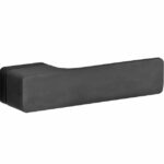 Deurkruk op geveerd rozet Minimal pvd mat zwart