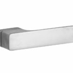 Deurkruk op geveerd rozet Minimal mat nikkel ongelakt