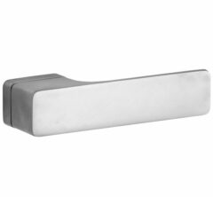 Deurkruk op geveerd rozet Minimal mat nikkel ongelakt