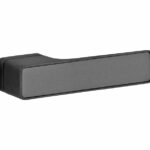 Deurkruk op geveerd rozet Maximal pvd mat zwart/parelgrijs