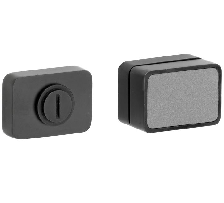 WC-Sluiting 5-8 mm Maximal pvd mat zwart/parelgrijs