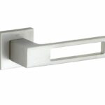 Deurkruk op geveerd rozet Entry mat nikkel ongelakt