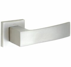 Deurkruk op geveerd rozet My mat nikkel ongelakt