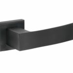 Deurkruk op geveerd rozet My pvd mat zwart