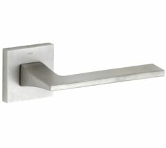 Deurkruk op geveerd rozet Terry mat nikkel ongelakt