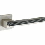 Deurkruk op geveerd rozet Mimolimit mat nikkel ongelakt