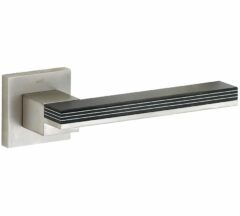 Deurkruk op geveerd rozet Mimolimit mat nikkel ongelakt