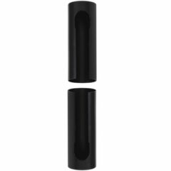 Sierhuls voor paumelle aluminium zwart Ø16mm