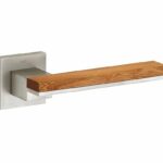 Deurkruk op geveerd rozet Mimolimit mat nikkel ongelakt/iepen