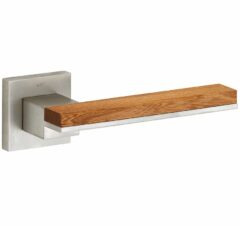 Deurkruk op geveerd rozet Mimolimit mat nikkel ongelakt/iepen