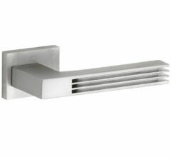 Deurkruk op geveerd rozet Maya mat nikkel ongelakt