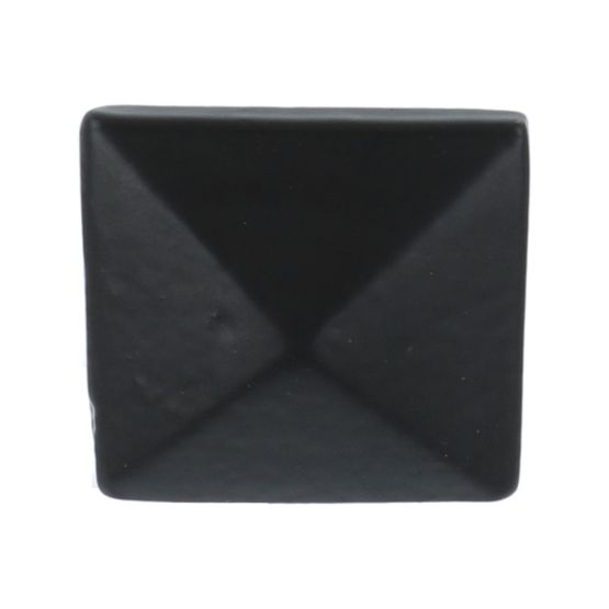 Knop vierkant 36x36 mm ijzer zwart