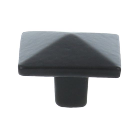 Knop vierkant 36x36 mm ijzer zwart