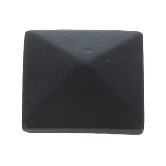 Knop vierkant 36x36 mm ijzer zwart
