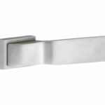 Deurkruk op geveerd rozet Tukan mat nikkel ongelakt