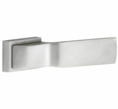 Deurkruk op geveerd rozet Tukan mat nikkel ongelakt