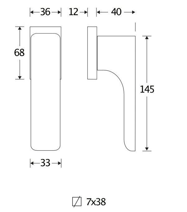 Draaikiepgarnituur Maximal mat nikkel ongelakt