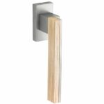 Draaikiepgarnituur Mimolimit links mat nikkel ongelakt/gebleekt eiken