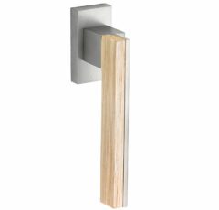 Draaikiepgarnituur Mimolimit links mat nikkel ongelakt/gebleekt eiken