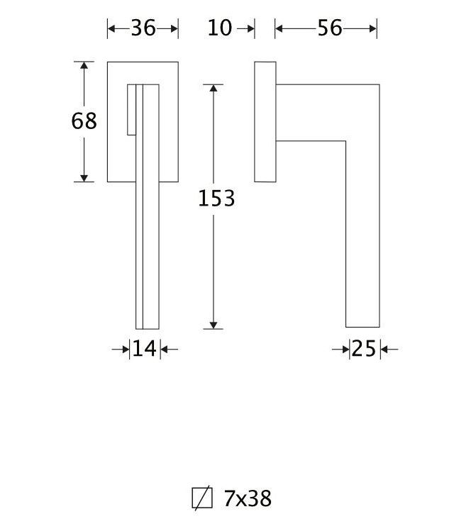 Draaikiepgarnituur Mimolimit links mat zwart pvd/teak
