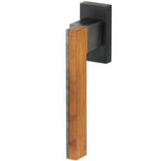 Draaikiepgarnituur Mimolimit rechts mat zwart pvd/teak