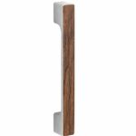 Deurgreep Maximal mat nikkel ongelakt/walnoot