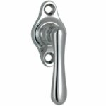 Draaikiepgarnituur Linea klein glans nikkel