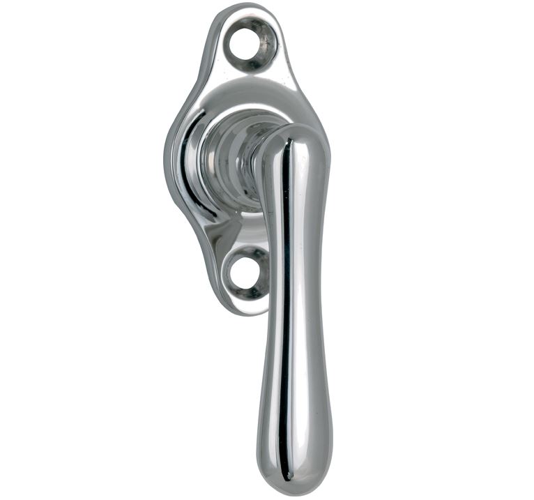 Draaikiepgarnituur Linea klein glans nikkel