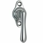 Draaikiepgarnituur Linea klein glans chroom