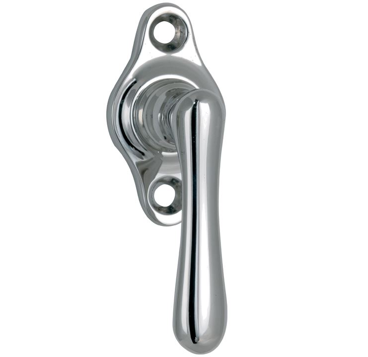 Draaikiepgarnituur Linea klein glans chroom