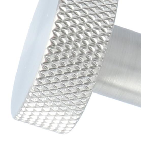 Knop plat met profielrand 35mm rvs-look