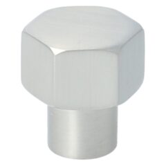 Knop zeshoekig 24mm rvs-look