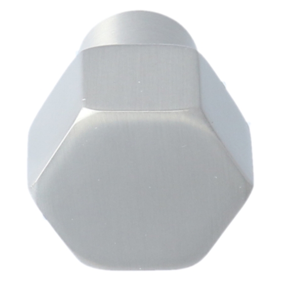 Knop zeshoekig 24mm rvs-look