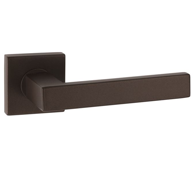 Deurkruk op rozet METRO brons